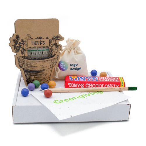 Frøpapir gavepakke - Billede 1